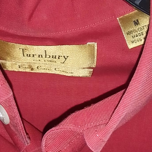 🚨B2G1 TURNBURY Redish Short Sleeved Buttoned Top - Picture 5 of 5